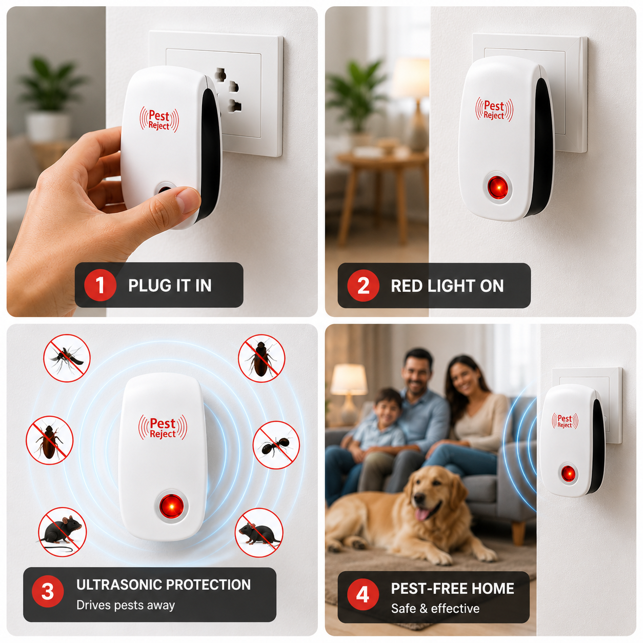 Smart Ultrasonic Power – Total Protection from Insects🛡️